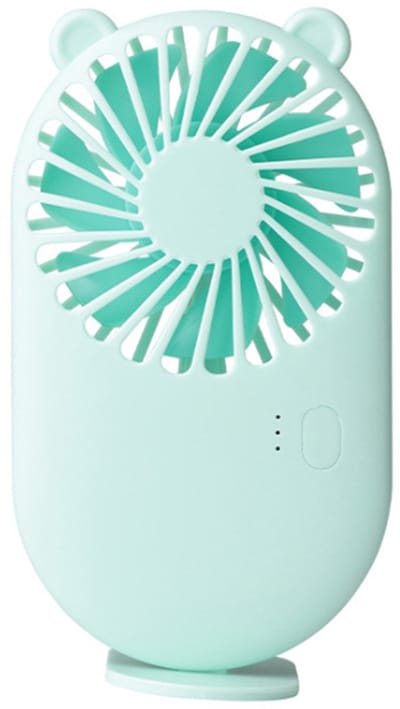 Draagbare mini-ventilator voor reizen en kantoor, oplaadbare USB-bureauventilator met 3 standen voor de zomer