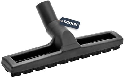 SQOON® Harde Vloeren Zuigmond - Extra lang nylon haar & rubberen wieltjes - Geschikt voor parket en tegels - 35 mm
