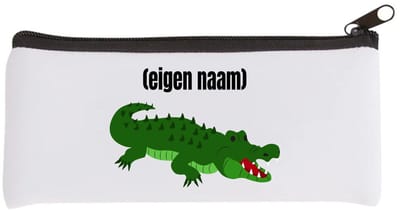 Akyol - krokodil met eigen naam Etui - Krokodil - krokodillen liefhebbers - iemand die houdt van krokodillen - verjaardag - cadeau - kado - 20 bij 9 cm