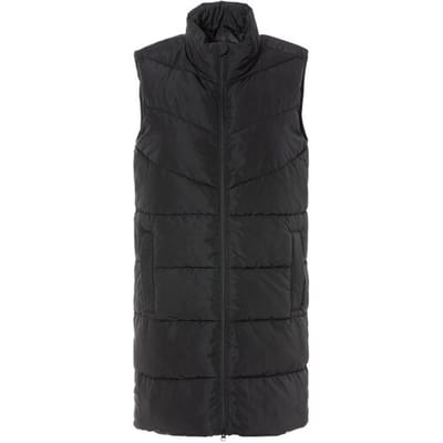 ESMARA Lange dames bodywarmer (Zwart, XS (32/34))
