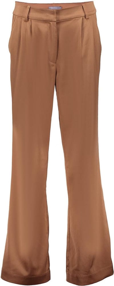 Geisha Broek Satijnen Palazzo Pantalon 41590 21 Bronze Dames Maat - S