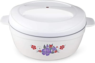 Kunststof braadpan - Stoofpan met deksel - Lekvrij koken - Voorkomt stoomophoping - 25 liter - Wit/Grijs