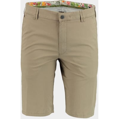 Meyer Bermuda B-Palma Modern Cotton Twill Gabardine Stretch Taupe / male