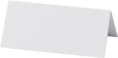 Naamkaarten - Wit - Creatieve Hobby Kaarten - DIY Decoratie Labels - Voor Namen En Teksten - Formaat 9x4cm - Gewicht 220gr - Set Van 20 Stuks