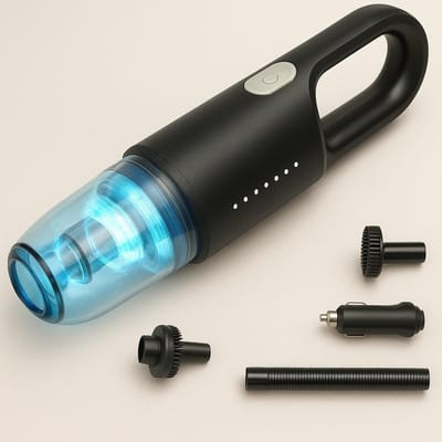 Draagbare stofzuiger - 600PA sterke zuigkracht HEPA filter - motor lange kabel - zonder opladen ontworpen om geschikt te zijn voor het reinigen van auto's