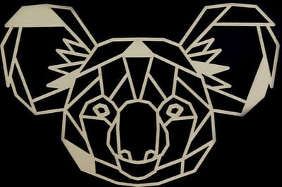 Houten Dierenkop • Houten Koala • Dierenkop Koala • Mega • Populier • Houten Dier • Wandecoratie