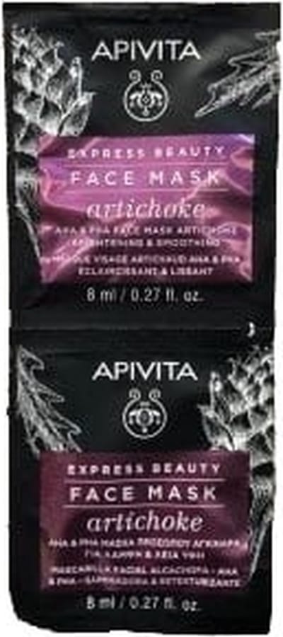 Express Beauty Verhelderende en Herstructurerende Gezichtsmasker Met Artisjok, AHA en PHA 2 X 8 ml