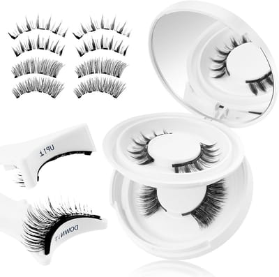 Magnetische Wimpers Set met 2 Paar Herbruikbare Wimpers, Inclusief Pincet en Zonder Lijm voor een Natuurlijke Look