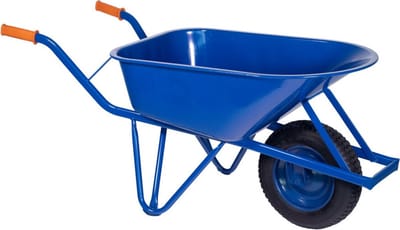 Ivana Kruiwagen Staal Ovale Buis 4Ply Wiel Met Metalen Velg Max. 85ltr