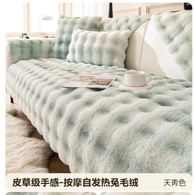 Winter Dikke Pluche Bank Handdoek voor Woonkamer Nordic Universele Bankhoes Bankhoes Deken Kussen Huisdecoratie 70x70cm 1pcs