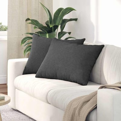 Sofakussens - Bankkussens Kussenset - Comfortabel Zitten - Afneembare Overtrekken - 70 x 50 cm - Donkergrijs