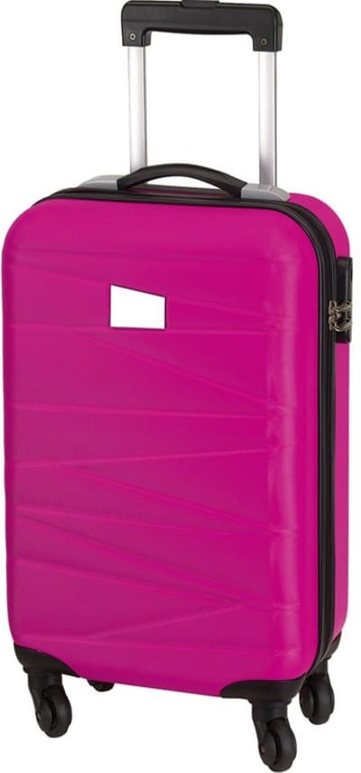 Concorde Handbagage/cabine reis trolley koffer - met zwenkwielen - 55 x 35 x 20 cm - fuchsia roze