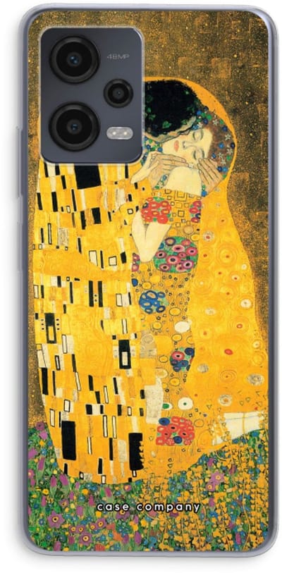 Case Company® - Hoesje geschikt voor Xiaomi Redmi Note 12 hoesje - Der Kuss - Soft Cover Telefoonhoesje - Bescherming aan alle Kanten en Schermrand
