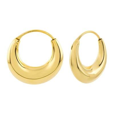 WeLoveSilver - oorringen - 925 zilver - gold plated - 18 mm