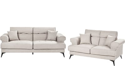 SKIVE - Bankenset - Taupe - Polyester