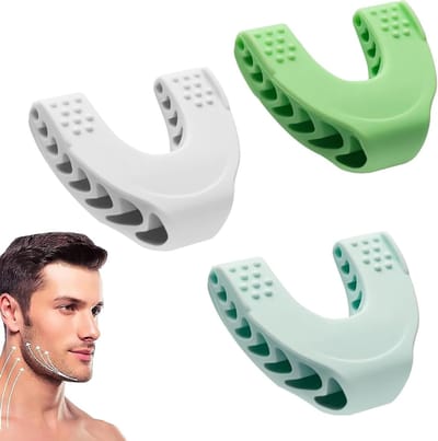 Set van 3 kaaktrainers voor mannen en vrouwen, kaaklijnversterking, gezichtstraining en mondspieren verbeteren