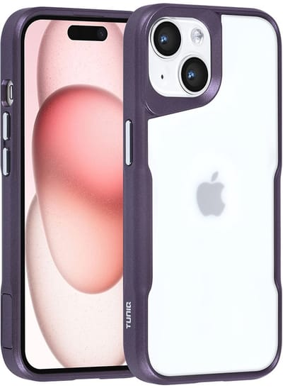 TUNIQ telefoonhoesje voor Apple iPhone 15 - Siliconen backcover - Paars