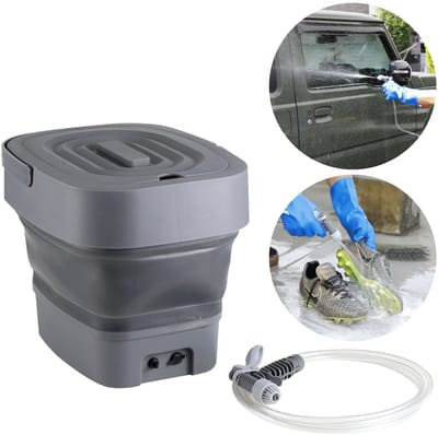 Draagbare Lagedrukreiniger - Emmer, Accu, Pomp - 9L - Draagbare Douche