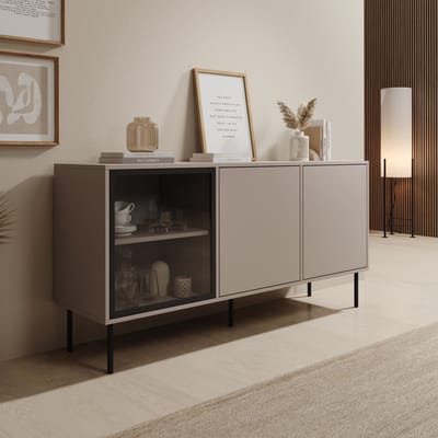 Meubella - Dimora - Dressoir - Beige - 151x40x75 cm