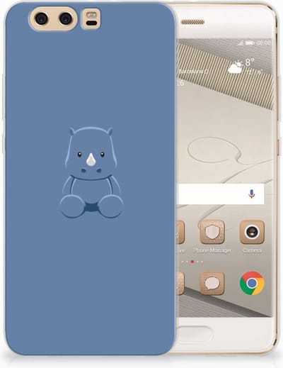 Huawei P10 Plus Telefoonhoesje met Naam Baby Rhino