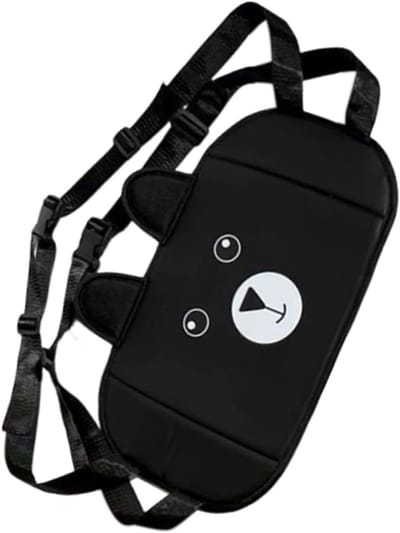 Voethangmat - Voetsteun Reis - Comfortabel Reizen - Compact Opvouwbaar - 45 cm Pakket - Zwart
