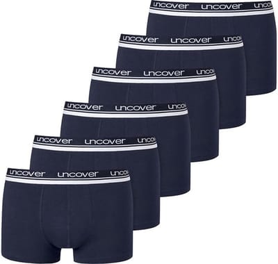 Schiesser Boxershorts Uncover 6-pack blauw