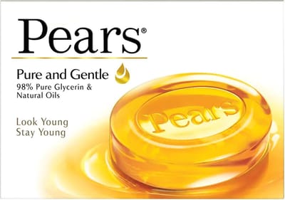 Pears zeep, transparante glycerine zeep voor de gevoelige huid, 125 gram