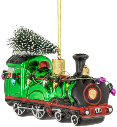 Kerst locomotief kerstbal - Sass & Belle