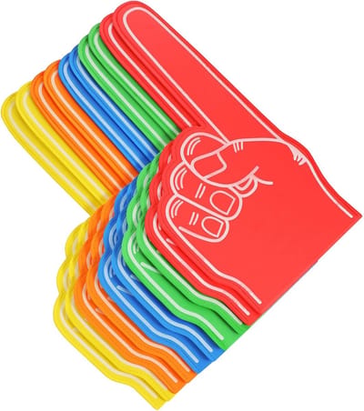 Foam Hand - Cheer Props - Sportwedstrijden Aanmoedigen - Lichtgewicht EVA Materiaal - 46x23cm - Diverse Kleuren