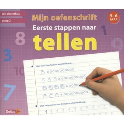 Mijn oefenschrift Eerste stappen naar tellen (5-6j) Educatieve boeken (spelletjes en raadsels)