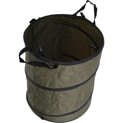90L Opvouwbare Afvalcontainer Draagbare Waterdichte Oxford Doek Camping Afvalbak voor Picknick Buiten donkergroene kleur