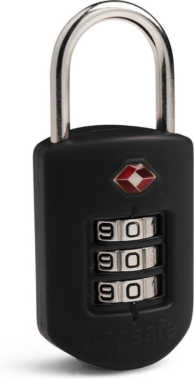 Pacsafe Prosafe 1000-TSA kofferslot 3 cijferig-Reisslot-Bagageslot-USA bagageslot-Zwart (Black)