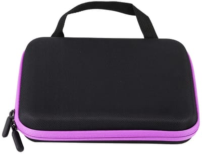 Dailygoods - Essentiële olie opslagdoos - Organizer voor etherische olie en nagellak - Lichtgewicht en duurzaam - Paars - Ideaal voor reizen en thuis...