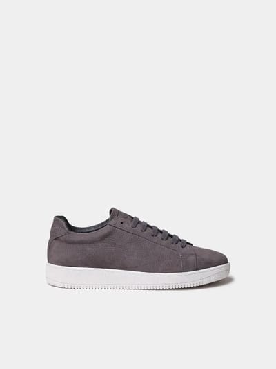 Nubuck vetersneakers voor heren | DALMAU