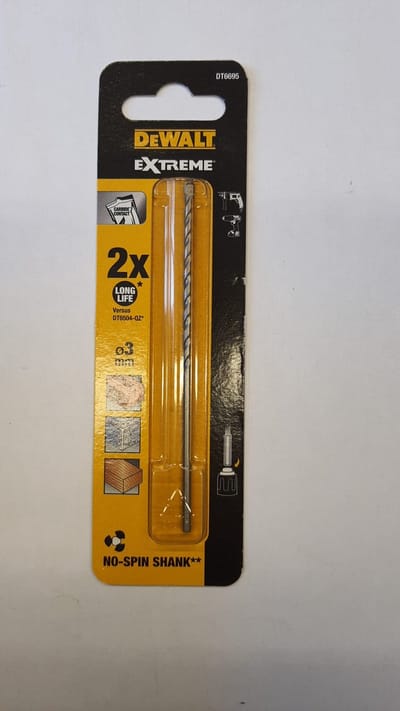 DEWALT DT6695-XJ - BETONBOOR - EXTREME MASONRY - 3,0MM - 3,0X70X110MM - DRILL BIT