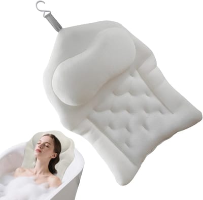 1 Badkuipkussen - Hotel Spa SPA Wit Antislipkussen Hoofdsteun Polyester Vezelkussen Kern