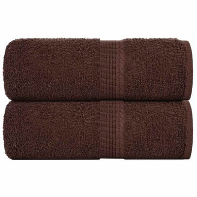 vidaXL - Gastendoekjes - FROGN - 2 - st - 30x50 - cm - 360 - g/m² - bruin