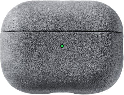 Alcanluxury Alcantara hoes geschikt voor AirPods Pro (2e generatie) - Nardo Grey