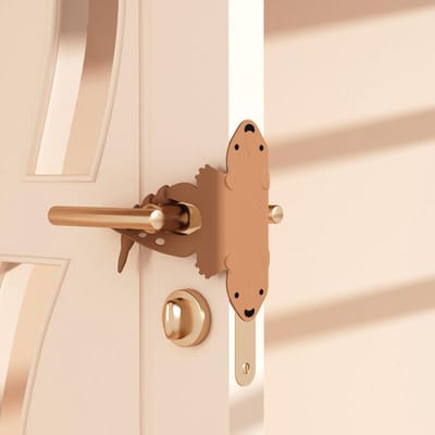 Set van 3 siliconen geluiddempers - Geluiddempende slotbehuizing - Voorkomen dat de deur piept - Geluidsdempend - Stootbestendige demperschakelaar - verstelbaar voor in de slaapkamer, feestelijke decoratie, slotafdekking, deurstoppers