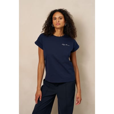 T-shirt Isole - Relaxed Rolled up | Dark Blue