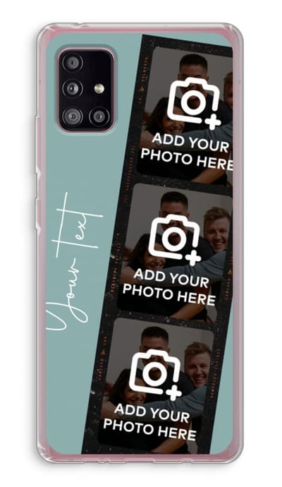 Gepersonaliseerd - Case Company® - Hoesje geschikt voor Samsung Galaxy A51 5G hoesje - Filmrol N°1 - Soft Cover Telefoonhoesje - Bescherming aan alle Kanten en Schermrand