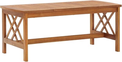 Salontafel Hout - Bijzettafel Tafel - Woonkamer Inrichten - Massief Acaciahout - 102x50x43 cm - Natuurlijk Hout