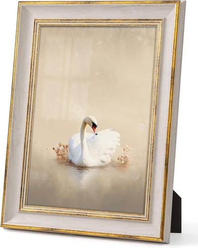 Vintage A4 Foto Lijsten in Goud - Antieke Elegante Wand- en Tafellijsten voor Foto's, Posters en Cadeaus voor Moeder, Grootmoeder en Vrienden
