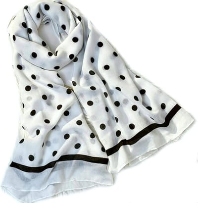 Dames Sjaal Polkadot Patroon Zacht Polyester Foulard Stola