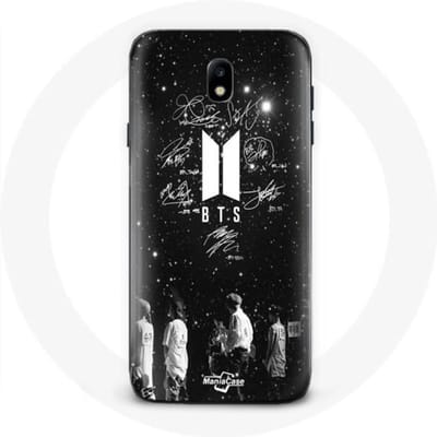 Coque - BTS - Samsung Galaxy J3 2017 - Souple - Noir - Membres BTS