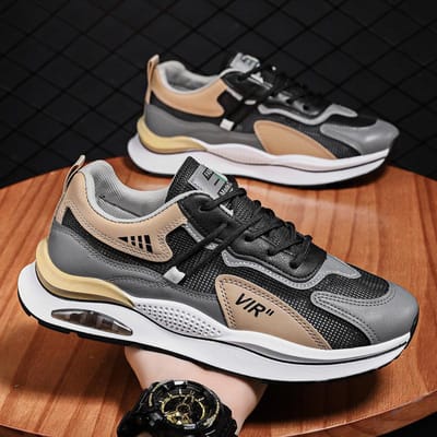 Lente Herenschoenen Zomer Ademend Mesh Nieuwjaar Sport Hardlopen Casual Hoogteverhogend Zomer Papa Trendy Schoenen 44