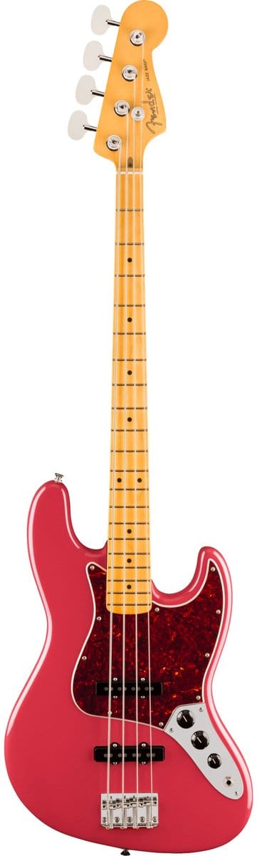 Fender American Professional Classic Jazz Bass MN Faded Dakota Red - Elektrische basgitaar