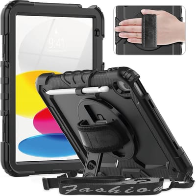 Griffin Tablet Hoes - Geschikt voor iPad 2022 Hoes 10e Generatie -10.9 inch (2022) - Zwart
