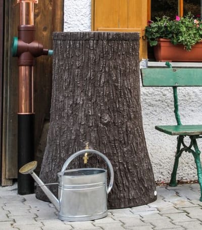 EcoStam 250 liter - Regenton - Designer - Houtlook