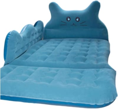 Luchtbed Auto - Reisbed Opblaasbaar - Comfortabel Reizen - Schokabsorberend Ontwerp - 170x80cm - Blauw